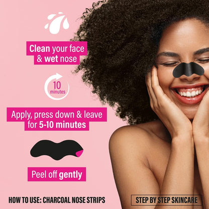 T-Zone Charcoal & Bamboo Nose Pore Strips 12's