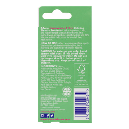 T-Zone Niacinamide & Cica Calming Blemish Treatment 8ml