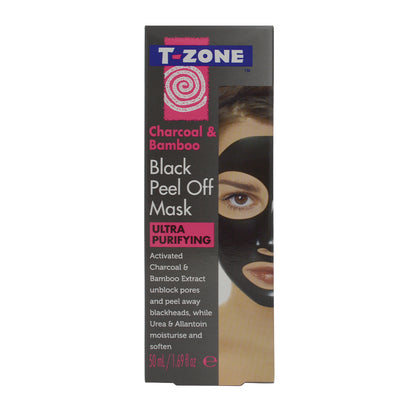 T-Zone Charcoal & Bamboo Black Peel Off Mask 50ml